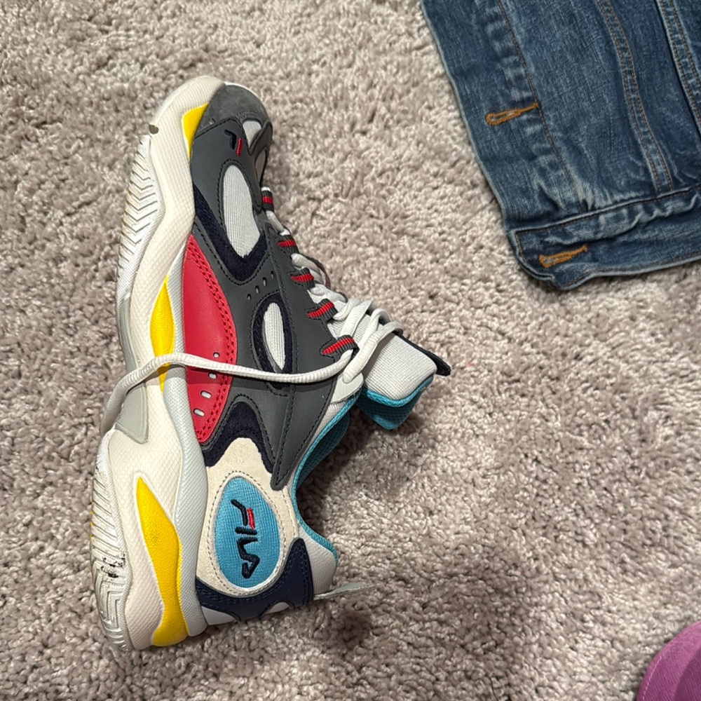 Fila Red and Blue Sneakers Modern Athletic Design